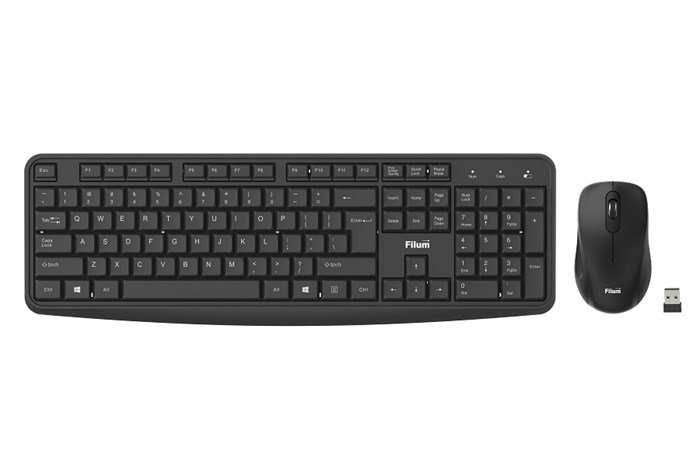Клавиатура и мышь Wireless Filum FL-KTW05-BK 1087760