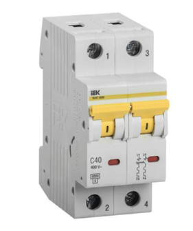 Автоматический выключатель модульный IEK MVA31-2-040-C 1081738