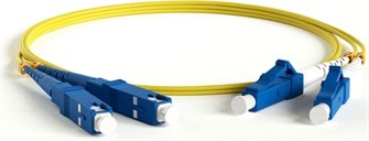 Патч-корд волоконно-оптический Hyperline FC-D2-9-LC/UR-SC/UR-H-2M-LSZH-YL 604684