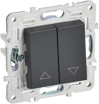 Выключатель двухклавишный для жалюзи IEK SK-V15-0-10-K48 1157955