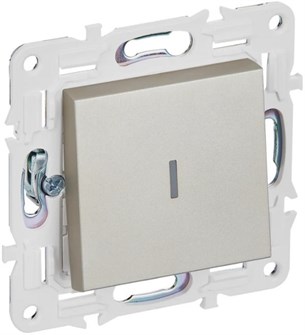 Выключатель одноклавишный с подсветкой  IEK SK-V10-1-10-K37 1158000