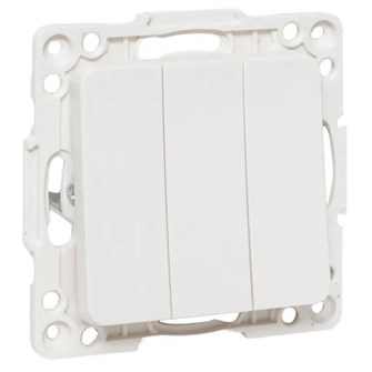 Выключатель трехклавишный  EKF EYV10-024-10 1133114