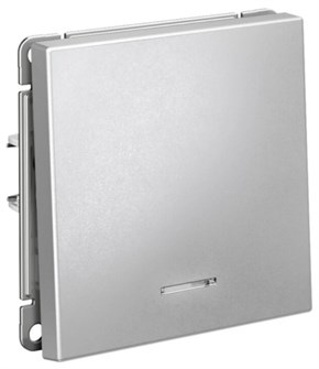 Выключатель одноклавишный с подсветкой  Systeme Electric GAL000313S 1226295