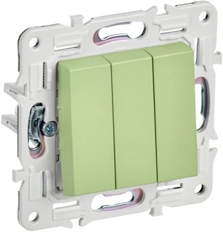 Выключатель трехклавишный  IEK SK-V30-0-10-K06 1157343