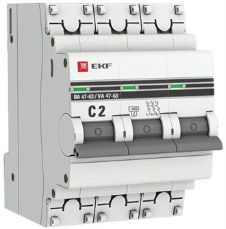 Автоматический выключатель  EKF mcb4763-3-02C-pro 1219715