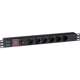 Блок розеток  Exegate ServerPro PDU-19H605 Al-6S-C14-SW-O 1041308
