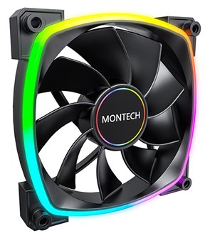 Вентилятор для корпуса Montech RX140 PWM BLACK 1123057