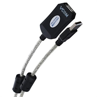 Кабель интерфейсный USB 2.0 удлинитель VCOM VUS7049-15M 884365