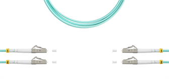 Патч-корд волоконно-оптический TELCORD ШОС-2x3.0-2LC/U(dx)-2LC/U(dx)-MM503-20м-LSZH-AQ 1078609