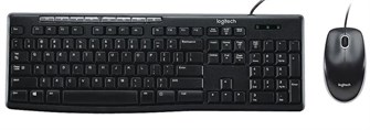 Клавиатура и мышь проводной комплект Logitech MK200 1043703