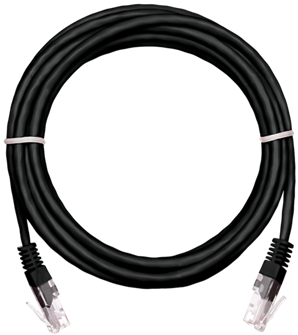 Кабель патч-корд U/UTP 5e кат. 3м Netlan EC-PC4UD55B-BC-PVC-030-BK-10 956855