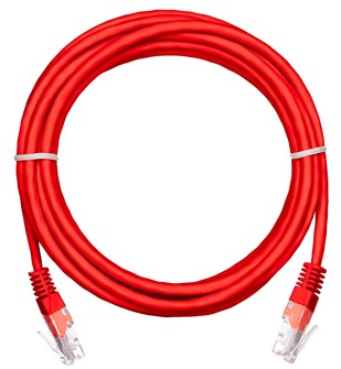 Кабель патч-корд U/UTP 5e кат. 3м Netlan EC-PC4UD55B-BC-PVC-030-RD-10 956836