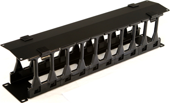 Кабельный организатор  Hyperline CMF-2U-FPL106-MCOV-RAL9005 897283