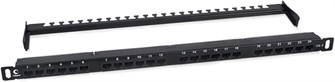 Патч-панель  Cabeus PLHD-24-Cat.6-Dual-180-0,5U 728372
