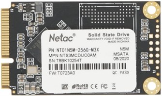 Накопитель SSD mSATA Netac NT01N5M-256G-M3X 256 ГБ 876799