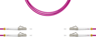 Патч-корд волоконно-оптический TELCORD ШОС-2x3.0-2LC/U(dx)-2LC/U(dx)-MM504-15м-LSZH-MG 1078648