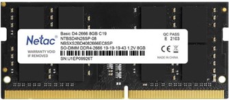 Модуль памяти SODIMM DDR4 8GB Netac NTBSD4N26SP-08 861641
