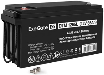 Батарея аккумуляторная  Exegate DTM 1265L 1211703
