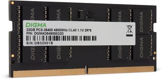 Модуль памяти SODIMM DDR5 32GB Digma DGMAS54800032D 1070130