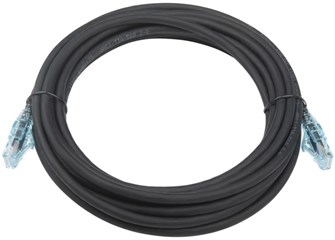 Кабель патч-корд U/UTP 6a кат. 5м Hyperline PC-LPM-UTP-RJ45-RJ45-C6a-5M-LSZH-BK 1013333