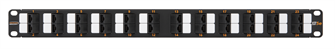 Патч-панель  NikoMax NMC-RP24UE2-AN-1U-BK 595981