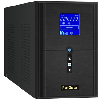 Источник бесперебойного питания  Exegate SineTower SN-2000.LCD.AVR.3SH.1C13.RJ.USB 1118184