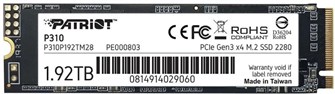 Накопитель SSD M.2 2280 Patriot Memory P310 1920 ГБ 1197367