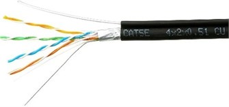 Кабель витая пара F/UTP 5e кат. 4 пары Cablexpert FPC-5051E-4-CU-OUTR 1147935