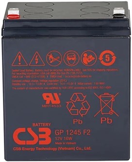 Аккумулятор  CSB GP1245 F2 (12V16W) CSB 1186578