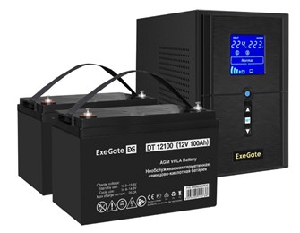 Комплект  Exegate SineTower SZ-1500.LCD.AVR.2SH.1C13.USB 1118223