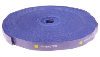 Рулон липучки  Lanmaster LAN-VCM30M-BL 618522