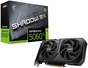 Видеокарта MSI GeForce RTX 5060 TI SHADOW 2X OC PLUS (RTX 5060 Ti 8G SHADOW 2X OC PLUS) 1213982