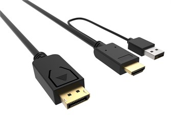 Кабель интерфейсный DisplayPort-HDMI Buro HDMI-DP-2M 993420