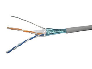 Кабель витая пара F/UTP 5e кат. 2 пары TopLAN TOP-5EFTP2PR-GY 524137