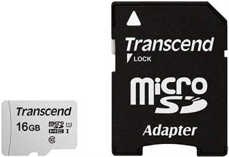 Карта памяти MicroSDHC 16GB Transcend TS16GUSD300S-A 631771