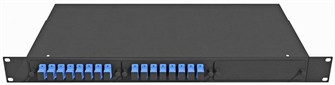 Кросс оптический стоечный  TopLAN КРС-Top-1U-16SC/U-OS2-BK 649001