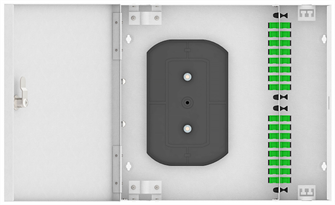 Кросс оптический настенный  TopLAN КРН-Top-16SC/A-OS2-GY 649191