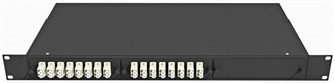 Кросс оптический стоечный  TopLAN КРС-Top-1U-16LC/U-DX-OM4-BK 763309