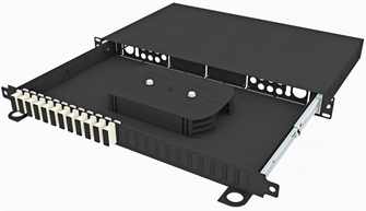 Кросс оптический стоечный  TopLAN КРСв-Top-1U-24SC/U-OM2-BK 649156