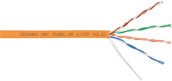 Кабель витая пара U/UTP 5e кат. 4 пары NikoMax NMC 9100C-OR 1093659