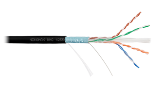 Кабель витая пара F/UTP 6а кат. 4 пары NikoMax NMC 4255C-BK 1093588