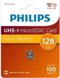 Карта памяти MicroSDXC 128GB Philips FM12MD55B/97 1115242