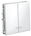 Выключатель двухклавишный с подсветкой  Systeme Electric GAL000153S 1226379
