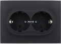 Розетка двухместная с заземлением в сборе IEK SK-R21-16-K53-F 1157049