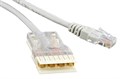 Кабель патч-корд UTP тип 110, 5е кат. 4 пары, 2м Hyperline PC-110-RJ45-4P-C5e-2M-LSZH-GY 531287