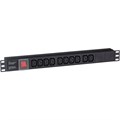 Блок розеток 19", 10 розеток Exegate ServerPro PDU-19H001 Al-10C13-C14-SW 1041291