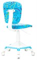 Кресло детское Бюрократ CH-W204/F/STICK-BL 1094294