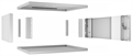 Шкаф настенный 19", 4U Cabeus WSC-05D-4U55/45 800910