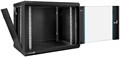 Шкаф настенный 19", 9U Exegate EC-WM-9U.600.G.BLACK 1230459