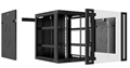 Шкаф настенный 19", 9U Cabeus SH-05F-9U60/35-BK 552749